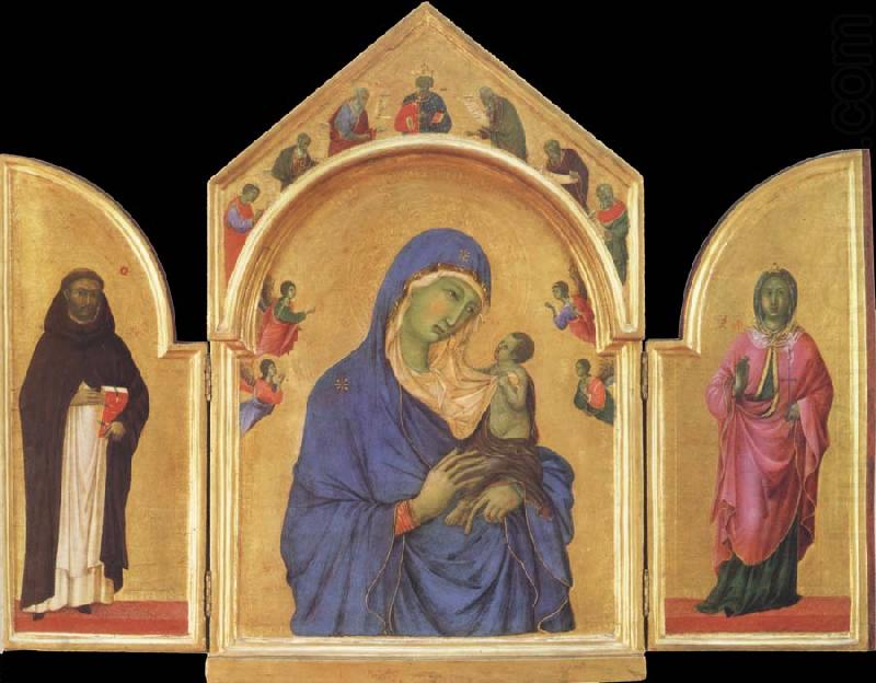 Duccio di Buoninsegna The Virgin Mary and angel predictor,Saint